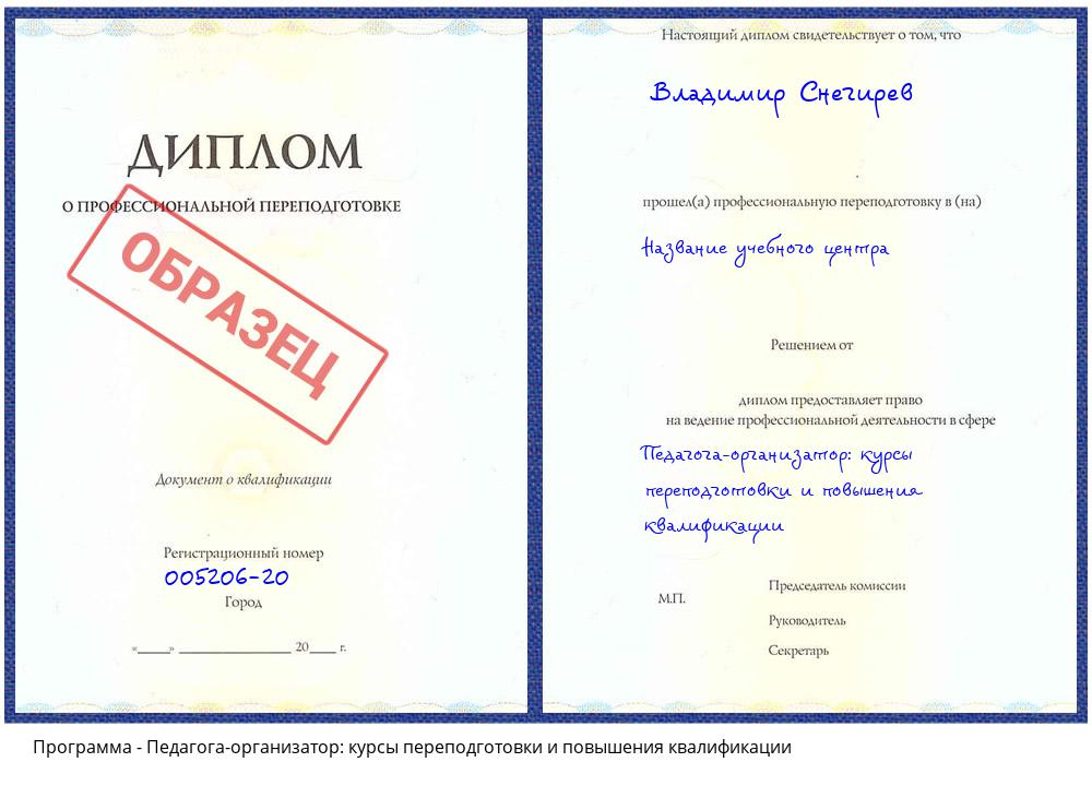 Педагога-организатор: курсы переподготовки и повышения квалификации Владимир